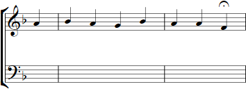 Abbildung Choralmelodie Zeile 3