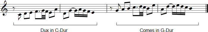 Thema in C-Dur von J. S. Bach