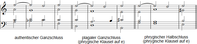 Kadenz Notenbeispiel 8