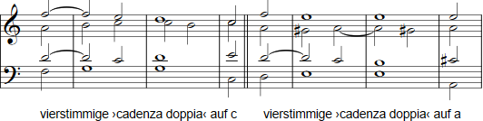 Kadenz Notenbeispiel 10